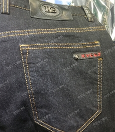 市場男褲-牛仔-品牌貼袋