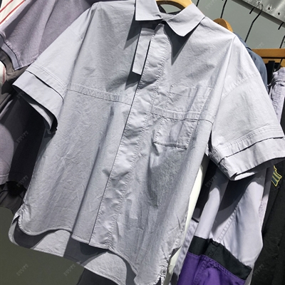 商場品牌-短袖-休閑襯衫【實(shí)拍】