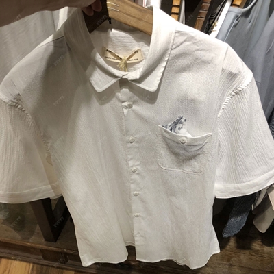 商場品牌-短袖-襯衫【實拍】