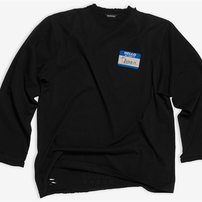 商場(chǎng)品牌-長(zhǎng)袖-【balenciaga   x  My Name Is Demna系列】長(zhǎng)袖T恤
