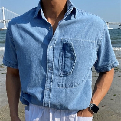 市場上裝-襯衫-休閑襯衫